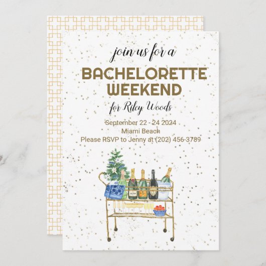 バーカートバチェロレッテウィークエンドグランドミレニアル 招待状 (正面/裏面)