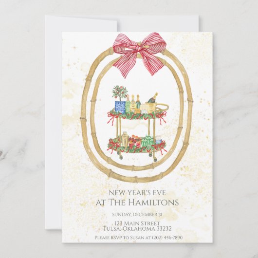 バーカートボウ |大晦日招待状 招待状 (正面)