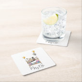 バーカート卒業 スクエアペーパーコースター (インサイチュ)