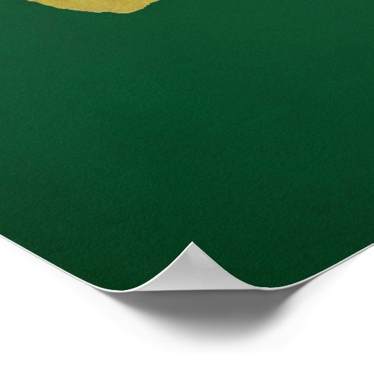 バーガおもしろいータイポグラフィアート ポスター (角)