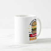 バーガおもしろいー名前をカスタムするマグ コーヒーマグカップ (正面右)