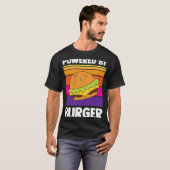 バーガおもしろいー引用文ハンバーガーチーズバーガー Tシャツ (正面フル)