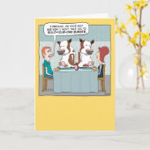 バーガおもしろいー牛の誕生日の構築 カード (黄色い花)