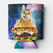 バーガおもしろいー猫宇宙 缶クーラー (正面)