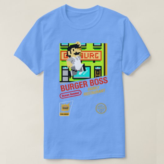 バーガすごいーボス Tシャツ (デザイン正面)