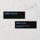 バーガはっきりしたルブルー スキニー名刺 (正面/裏面)