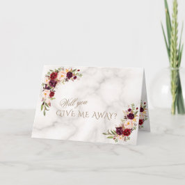 バーガエレガントンディピンク赤面フラ結婚ワーズズ 招待状