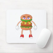 バーガフレンドリーー マウスパッド (マウス)