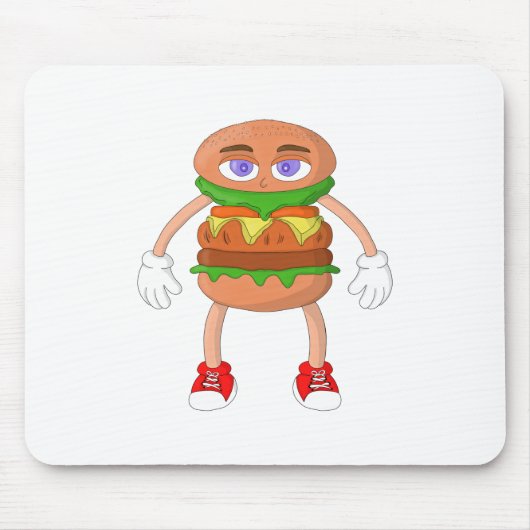 バーガフレンドリーー マウスパッド (正面)