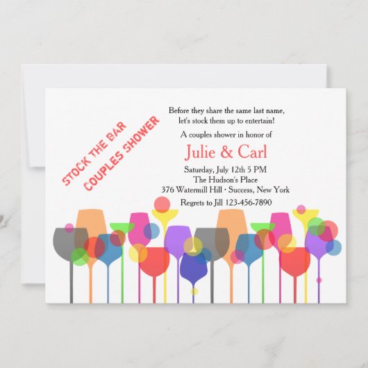 バーガラスの招待状 招待状 (正面)