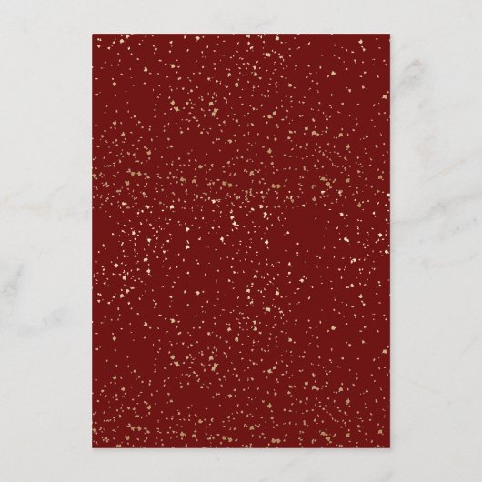 バーガンお洒落ディ卒業パーティーのディナーメニュー メニュー (裏面)