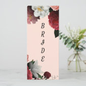 バーガンエレガントディとピンクの予約チェアの看板 メニュー (スタンド正面)