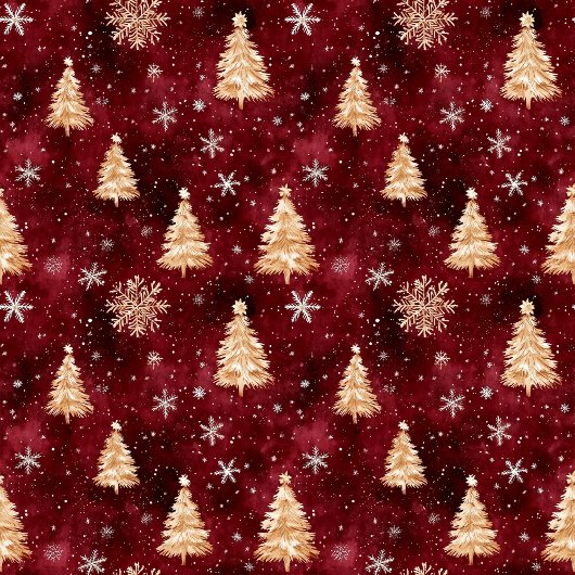 バーガンエレガントディと金ゴールドのクリスマスツリーのナプキン