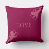 バーガンエレガントディのバラ金ゴールドの中のキューピッド クッション (裏面)