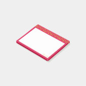 バーガンエレガントディの金ゴールド紙吹雪 ポストイット (アングル)