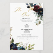 バーガンエレガントディフローラ開花と緑 メニュー (裏面)