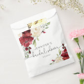 バーガンエレガントディ秋の結婚式 フェイバーバッグ (封をした状態)