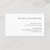 バーガンエレガントディ金ゴールドマーブルアゲート抽象芸術 名刺 (裏面)