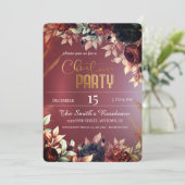 バーガンエレガントドの花、魔法のクリスマスラインダー 招待状 (スタンド正面)