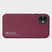 バーガンカスタムディ・モノグラモダンム Case-Mate iPhoneケース (裏面(横))