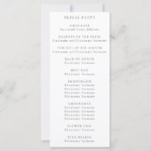 バーガンスタイリッシュディフローラモノグラム結婚式 (裏面)