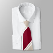 バーガンディおよびシャンペン色 ネクタイ (タイ)