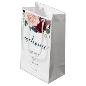 バーガンディおよび海軍ホテルの歓迎のギフトバッグ スモールペーパーバッグ (裏面アングル)