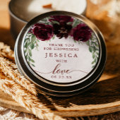 バーガンディかぼちゃの秋シャワーフェイスステッカー ラウンドシール