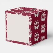 バーガンディさくらんぼオントップベビーシャワー フェイバーボックス (裏面サイド)