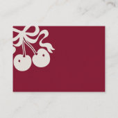 バーガンディさくらんぼトップ推測ゲームのカードの数 エンクロージャーカード (裏面)