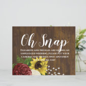 バーガンディとヒマワリをテーマ結婚にした予算 (スタンド正面)