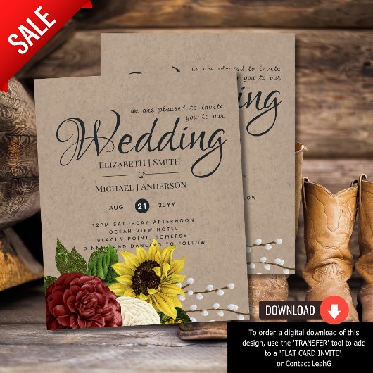 バーガンディとヒマワリをテーマ結婚にした予算