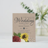 バーガンディとヒマワリをテーマ結婚にした予算 (スタンド正面)