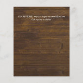 バーガンディとヒマワリをテーマ結婚にした予算 (裏面)