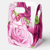 バーガンディとピンクローズ フェイバーボックス (オープン)