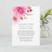 バーガンディとブラッシュ オータム フォール 減少 ゲストリスト 案内状 (スタンド正面)