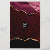 バーガンディと金ゴールドアゲート大切ト石価格 チラシ (裏面)