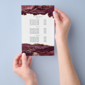 バーガンディと金ゴールドアゲート大切ト石価格 チラシ (ハンドル)