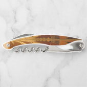 バーガンディと金ゴールドアールデコ ソムリエナイフ (裏面)