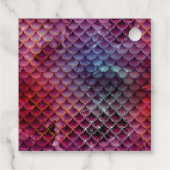 バーガンディと金ゴールドマーメイドはかりで測宝石モノグラム フェイバータグ (裏面)