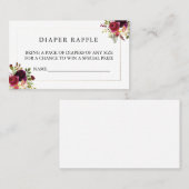 バーガンディのおむつRaffler 名刺 (正面/裏面)