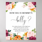 バーガンディのカボチャどのように大きいママの腹ゲーム ポスター (正面)