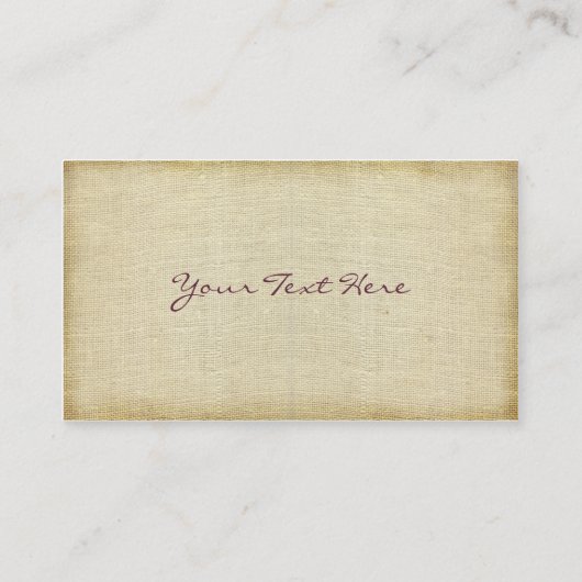 バーガンディのキルトにされた緑の星 名刺 (裏面)