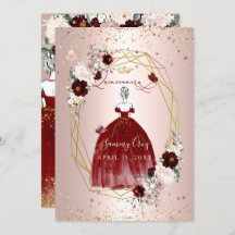 バーガンディのキンチャネラ H2 フラワーズ ダスティ ローズ ブラッシュ