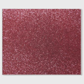 バーガンディのグリッター ラッピングペーパー (フラット)