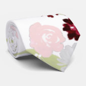 バーガンディのバラのエレガントな冬の結婚式の首のタイ ネクタイ (ロール)