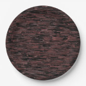 バーガンディのモザイクスタイルで粗い背景 ペーパープレート (正面)