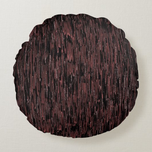 バーガンディのモザイクスタイルで粗い背景 ラウンドクッション (正面)