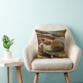 バーガンディのローマの食用カタツムリの螺旋形Pomatia クッション (椅子)