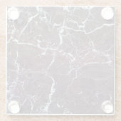 バーガンディの大理石 ガラスコースター (裏面)